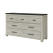 Ashley Brown Industrial Bar Handle 6 Drawer Dresser