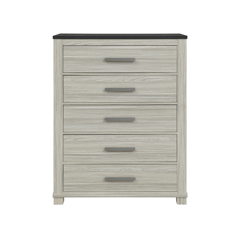 Ashley Brown Lighted Headboard Solid and Engineered Wood  5PC Queen bedroom Set
