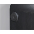 Beckett Black and White Nightstand with LED Cooler and Speaker