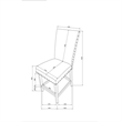 D1622 Soft Textured White Fabric Barstool Set of 2