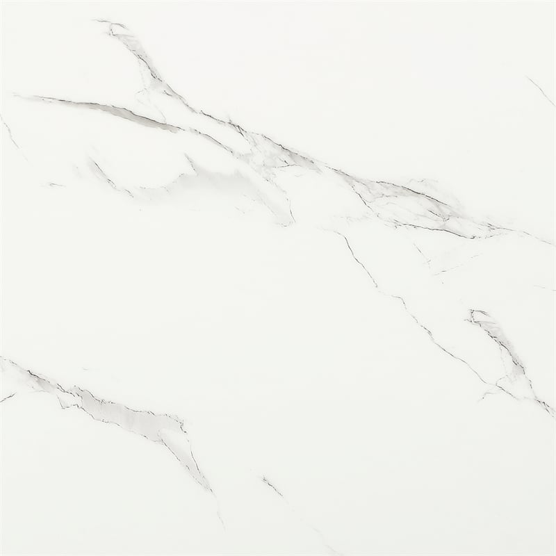 D2504 Faux Marble Wooden Base Fluted Dining Table