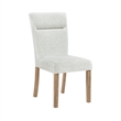 D2504 Light Gray and Natural 2PK Dining Chair Set