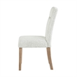 D2504 Light Gray and Natural 2PK Dining Chair Set