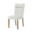 D2504 Light Gray and Natural 2PK Dining Chair Set