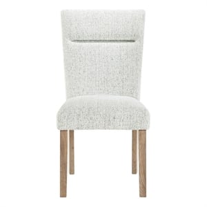 D2504 Light Gray and Natural 2PK Dining Chair Set