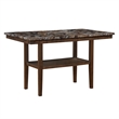 D4355 Brown Faux marble Wooden Bar Table