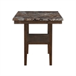 D4355 Brown Faux marble Wooden Bar Table