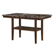 D4355 Brown Faux marble Wooden Bar Table