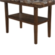 D4355 Brown Faux marble Wooden Bar Table