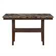 D4355 Brown Faux marble Wooden Bar Table