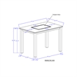 D8112 Dining Table abd (4) D8812 Dining Chair Set