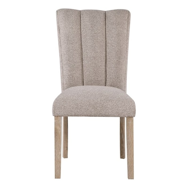 D8683 2PCPadded Wooden Base Dining Chair set