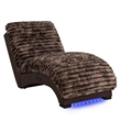 Dominic Brown Ultra Soft Fabric Accent Chaise