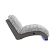 Dominic Gray Ultra Soft Fabric Accent Chaise