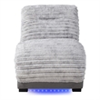 Dominic Gray Ultra Soft Fabric Accent Chaise
