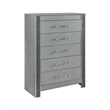 Logan Silver Wood Full 5PC Bedroom Set with LED
