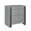 Logan Silver Wood Full 5PC Bedroom Set with LED