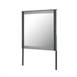 Logan Large Scale Glass Mirror with Crushed Glitter
