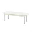 Lyra Acrylic Legs Extra Padded Beige Bedroom Bench