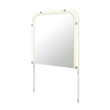 Lyra Beige Glass Large Scale Bedroom Mirror with LED Lighting