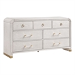Malmo Oak Engineered Wood and Gold accent Bedroom Dresser