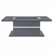 Monaco Dark Gray Glossy Engineered Wood Coffee Table