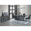 Monaco Dark Gray Engineered Wood Glossy Buffet