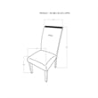 Monaco Dark Gray Upholstered 2PK Dining Chair