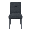 Monaco Dark Gray Upholstered 2PK Dining Chair