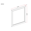 Optimus Brown-Black Glass large scale Mirror with LED