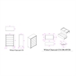 Soleil White Upholstered Headboard 5PC King Bedroom Set with LED Light