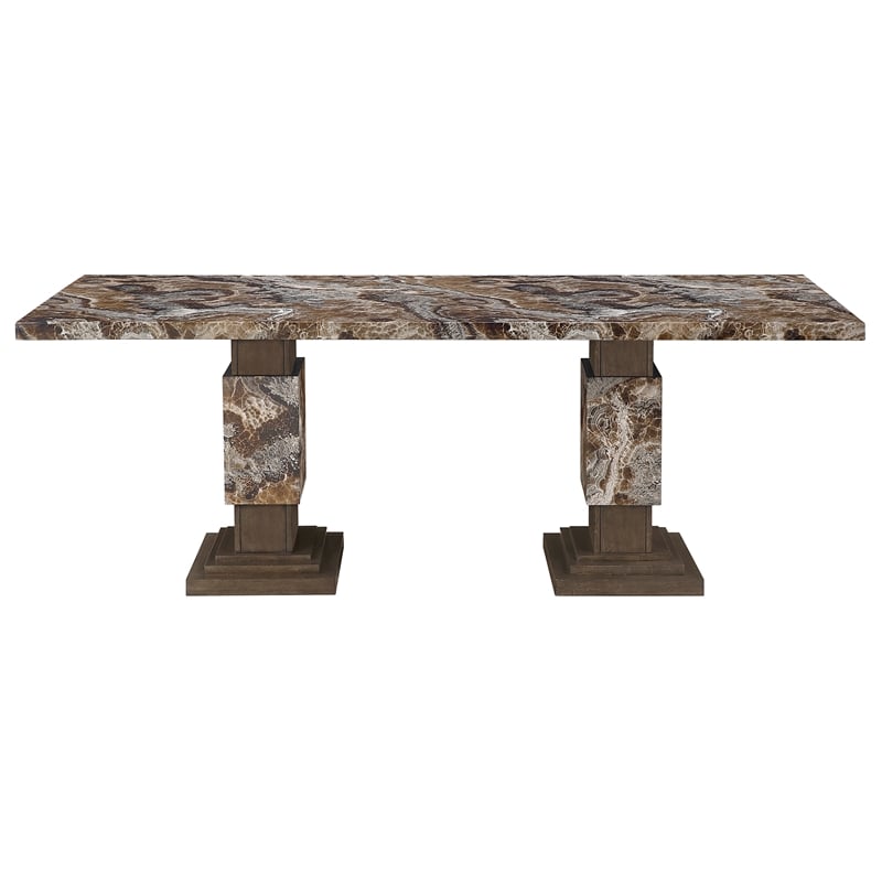 Global Furniure D12 Dining Table in Brown