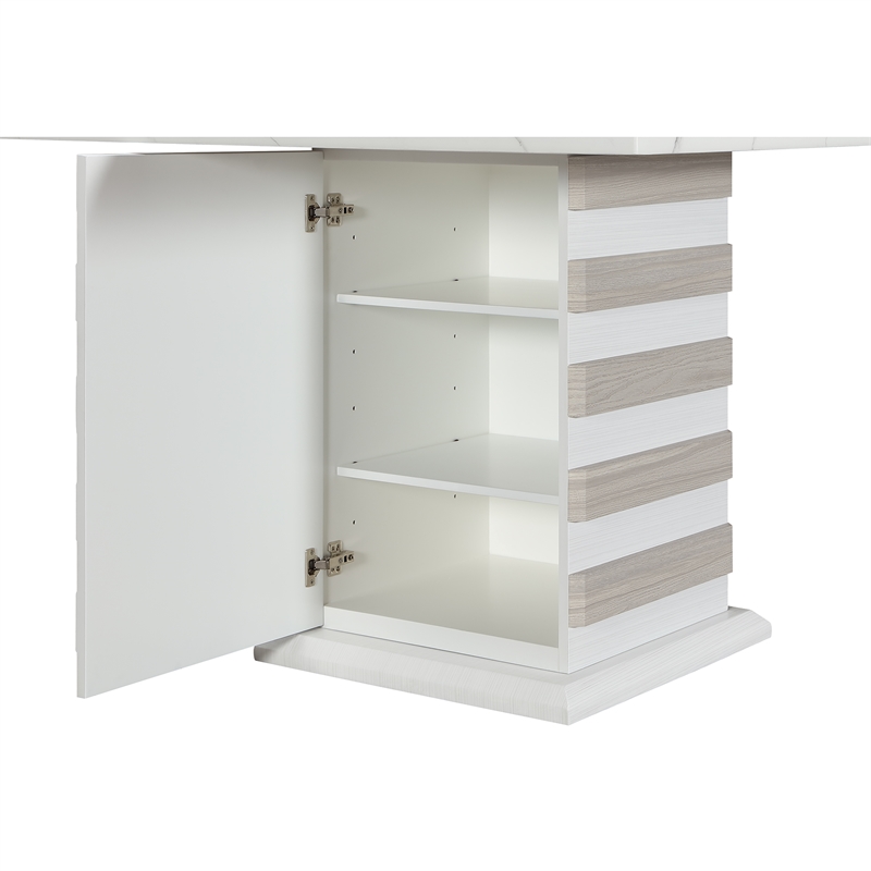 Global Furniure D2507 Bar Table in White