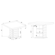 Global Furniure D2507 Bar Table in White