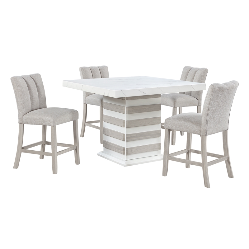Global Furniure D06 Beige Bar Stool in Beige (2 Piece)