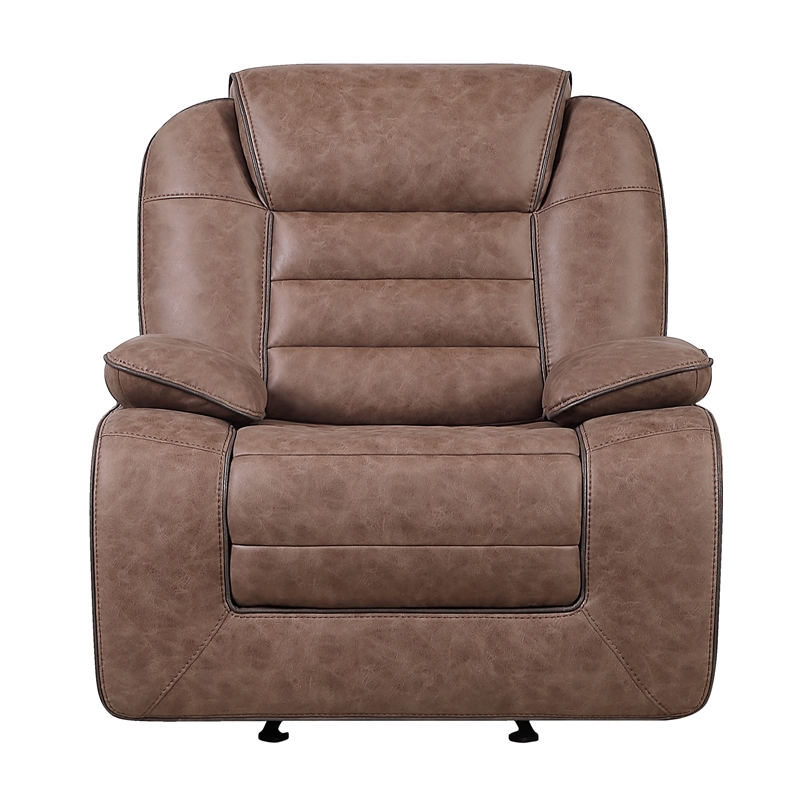Global Furniure U2250 Glider Reclining in Brown
