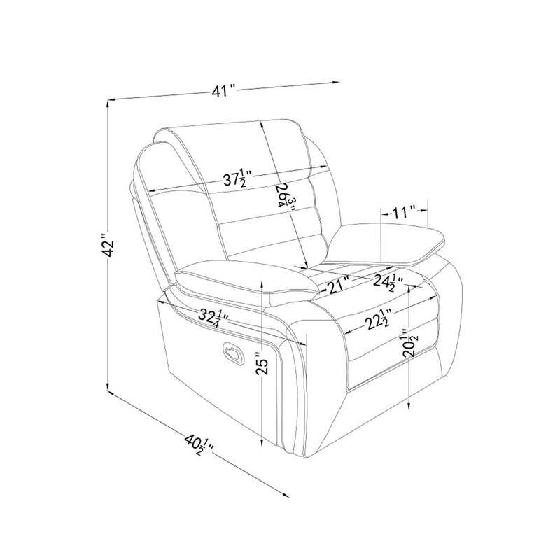 Global Furniure U2250 Glider Reclining in Brown