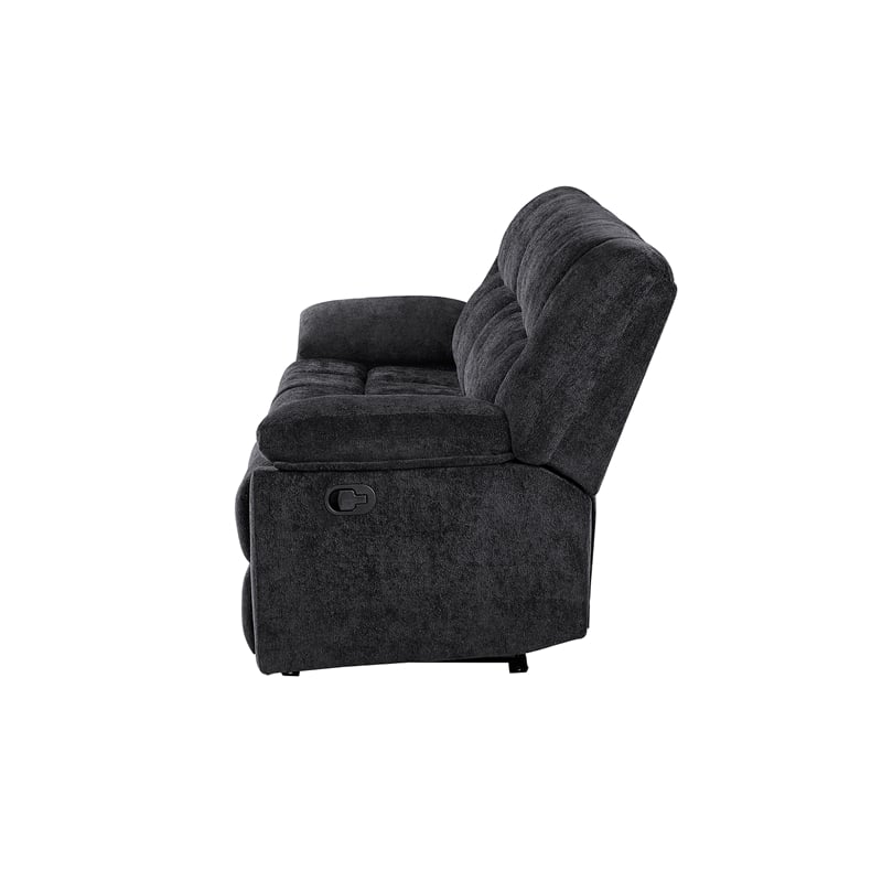 Global Furniure U6000 Recliner Sofa in Black
