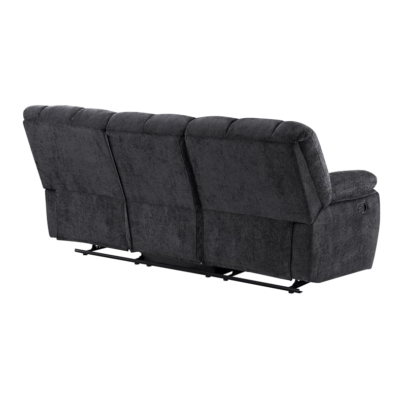 Global Furniure U6000 Recliner Sofa in Black