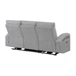 Global Furniture U6611Power Recliner Sofa with LED in Gray