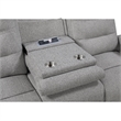 Global Furniture U6611Power Recliner Sofa with LED in Gray