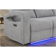 Global Furniture U6611Power Recliner Sofa with LED in Gray