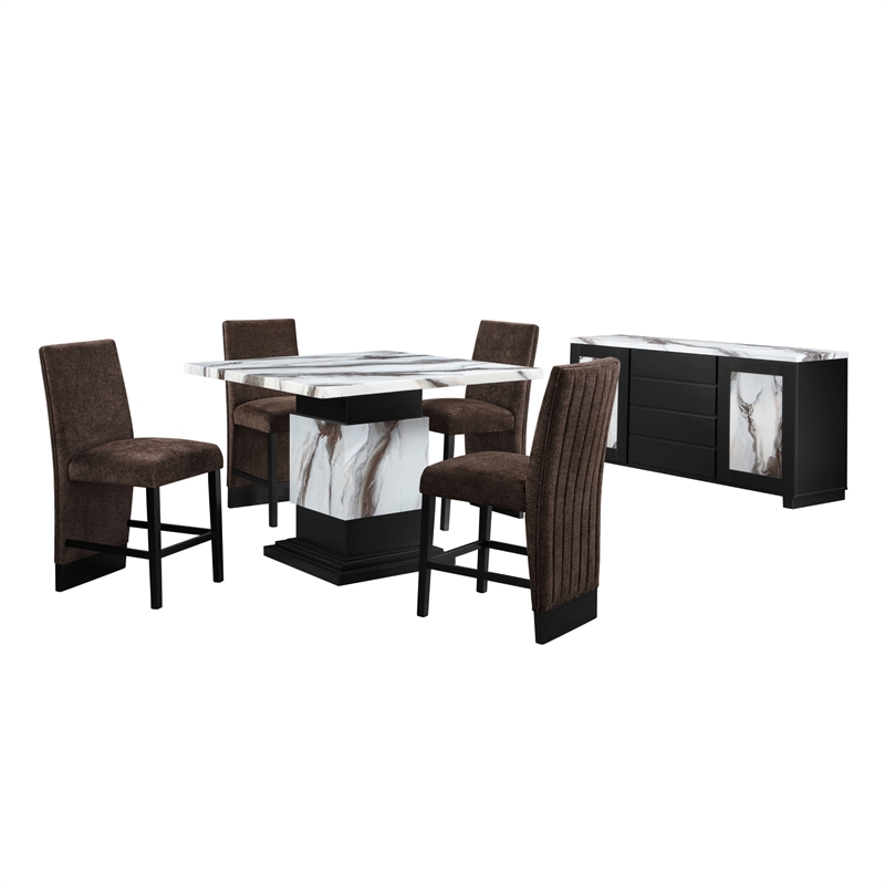 Global Furniure D12 Bar Stool in Brown (2 Piece)