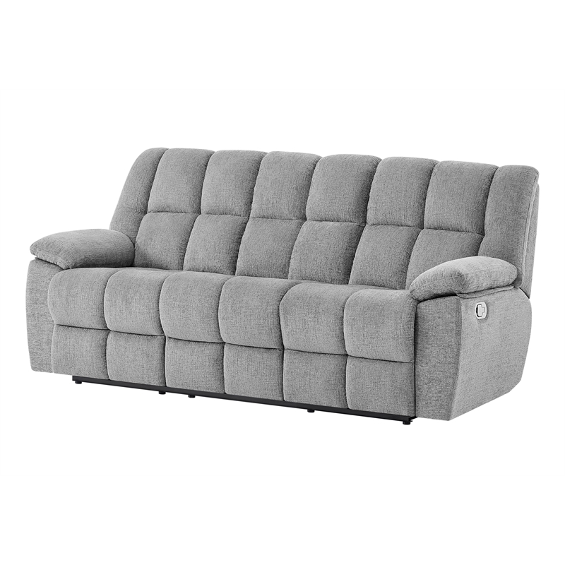 Global Furniture U6000 Recliner Sofa in Smoke