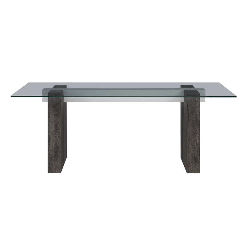 Global Furniure D4238 Dining Table in Clear