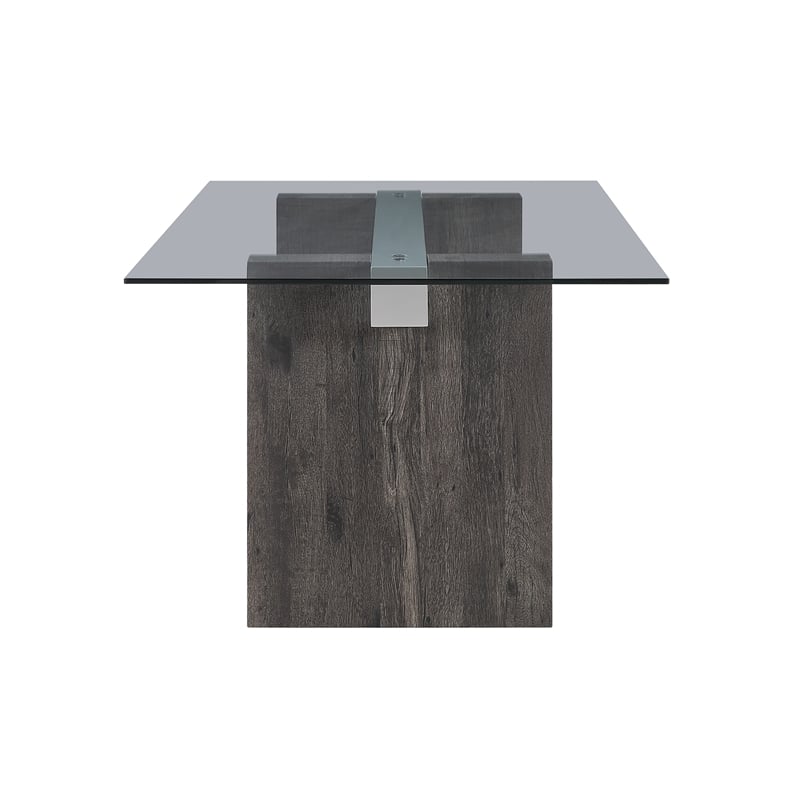 Global Furniure D4238 Dining Table in Clear