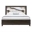 Global Furniure Harmony Full Bed with LED in Brown