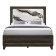 Global Furniure Harmony Queen Bed with LED in Brown
