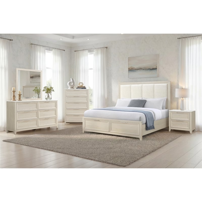 Global Furniure Mariah Full Bed in Beige