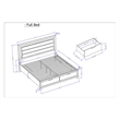 Global Furniture Callie Full Bed with Storage in Brown